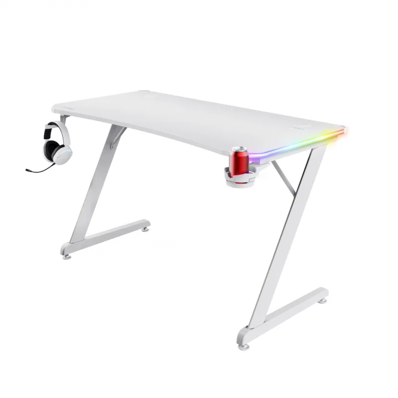 Trust Escritorio Gxt709w Luminius Rgb White